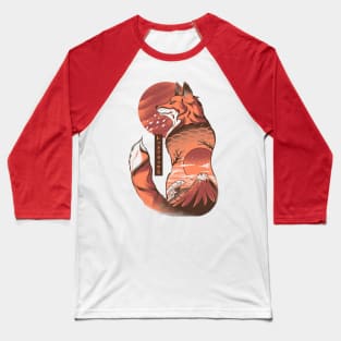 Japanese Fox - Cream Baseball T-Shirt